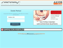Tablet Screenshot of destek.sampas.com.tr